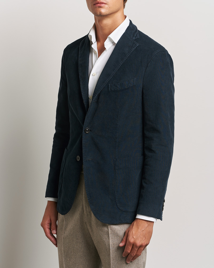 Herre |  | Boglioli | K Jacket Corduroy Blazer Navy