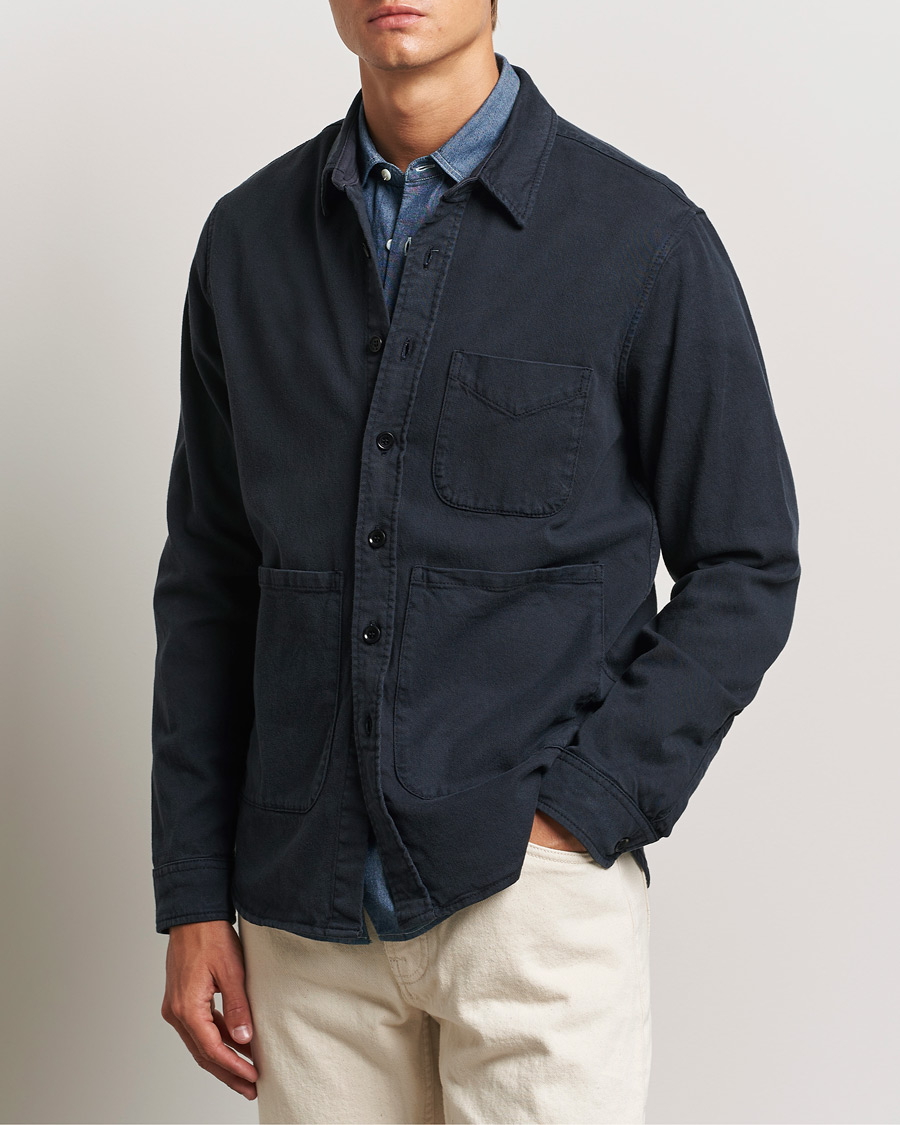 Herre |  | Aspesi | Cotton Utility Shirt Navy