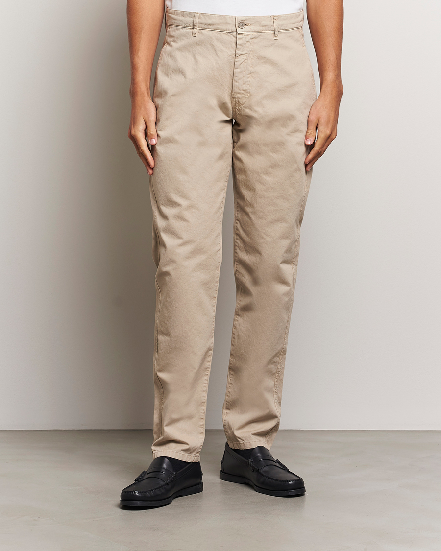 Herre |  | Aspesi | Garment Dyed Cotton Pants Beige