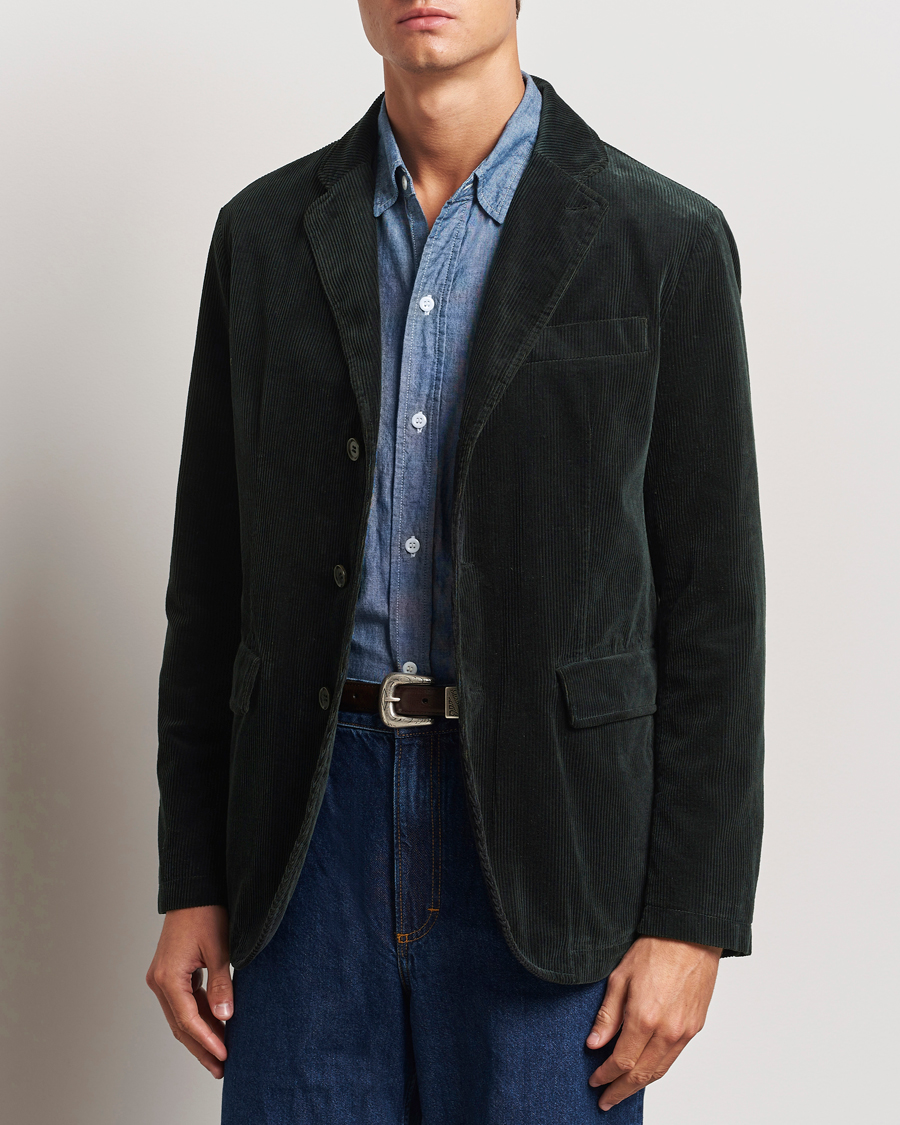 Herre |  | Aspesi | Corduroy Blazer Dark Green