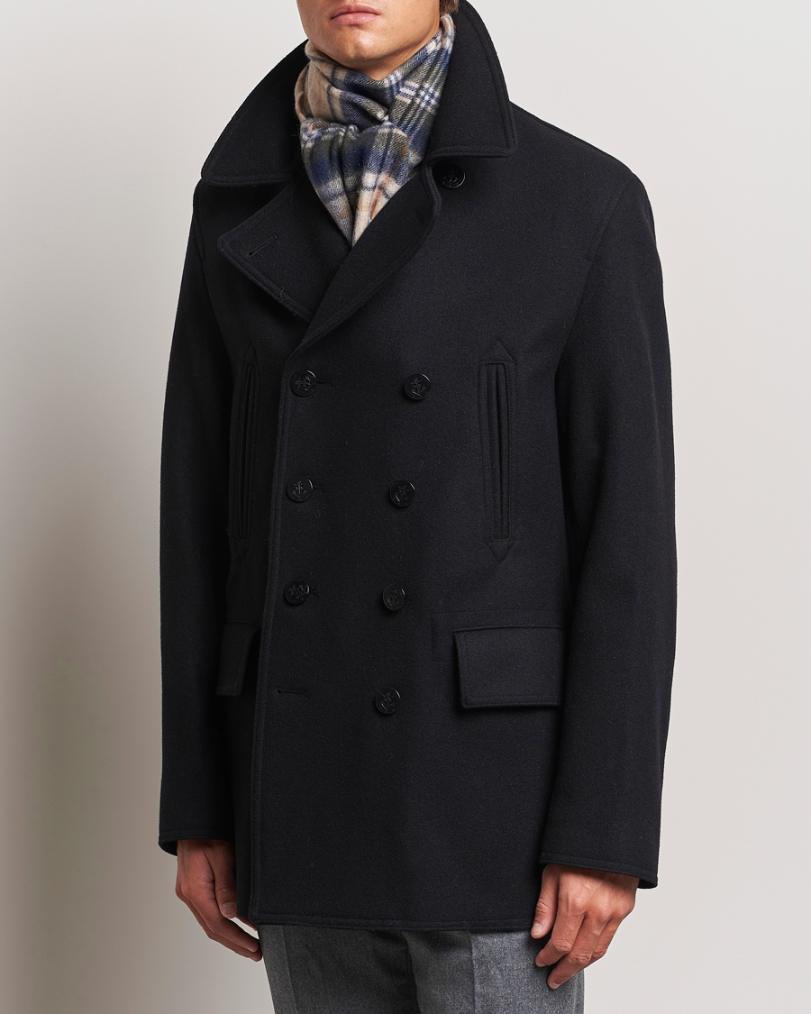 Herre |  | Gloverall | Churchill Reefer Peacoat Black