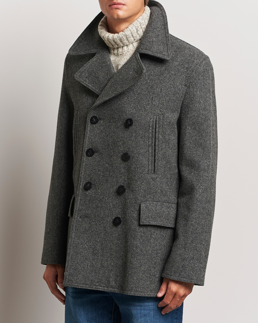 Herre |  | Gloverall | Churchill Reefer Peacoat Grey