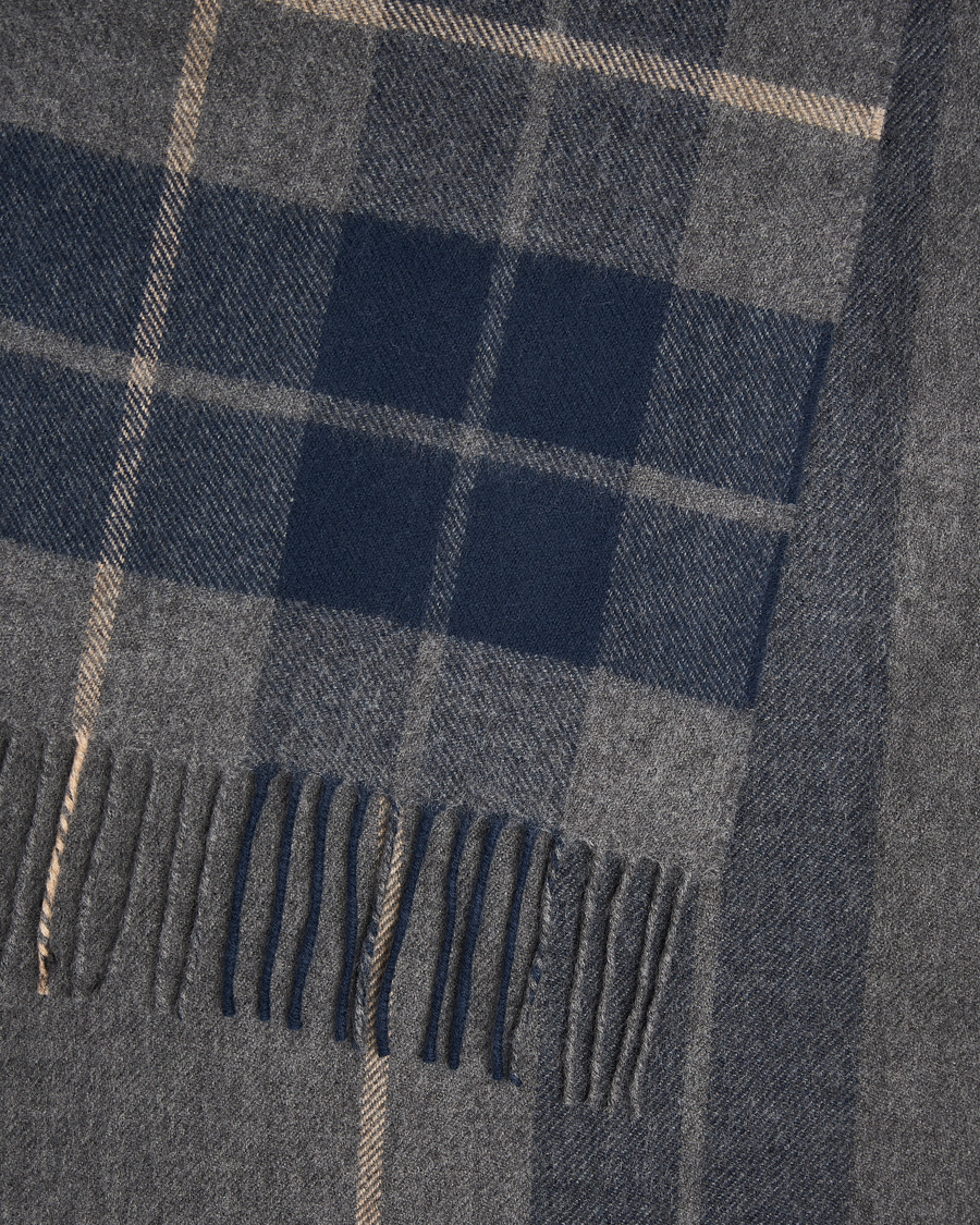 Herre |  | Gloverall | Lambswool Scarf Grey Check