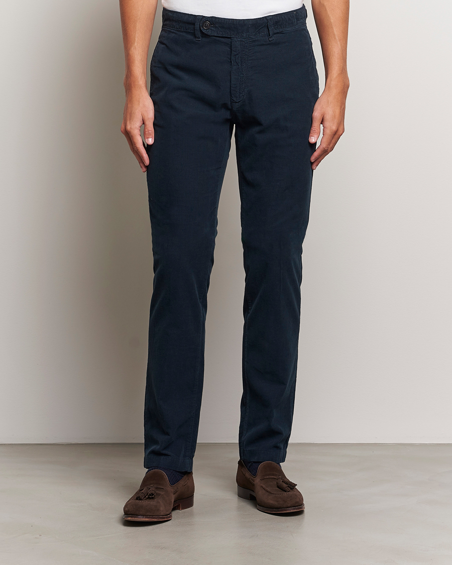 Herre | Cordfløyelsbukser | Massimo Alba | Baby Corduroy Trousers Navy