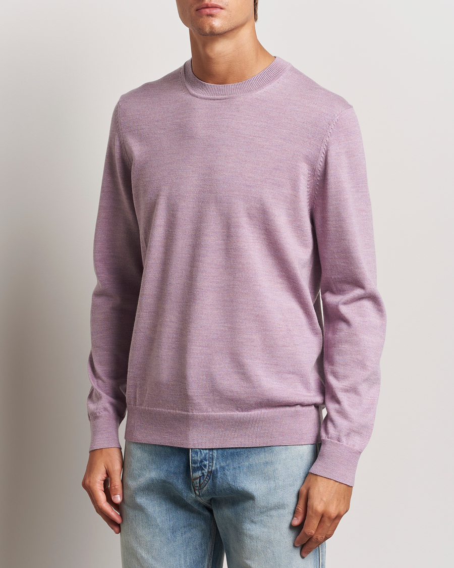 Herre |  | NN07 | Ted Merino Crew Neck Pullover Grape Shake