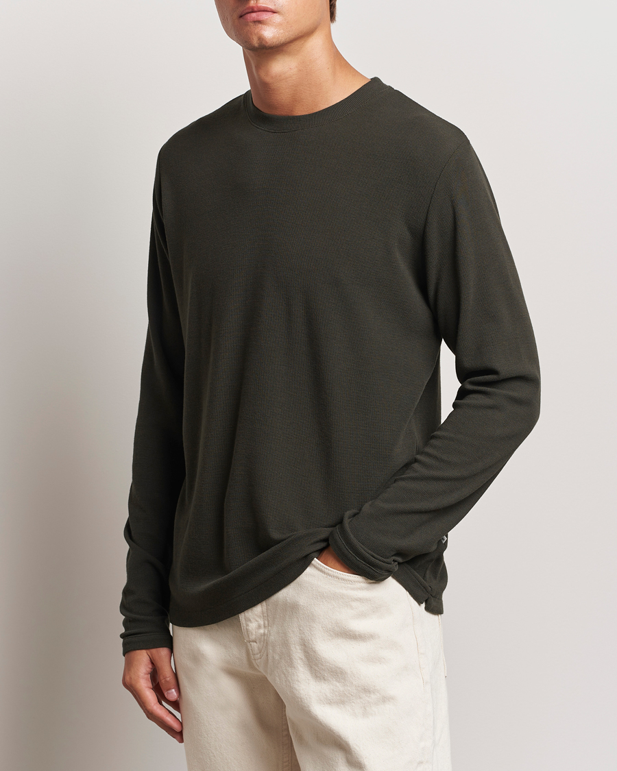 Herre |  | NN07 | Clive Knitted Sweater Dark Army