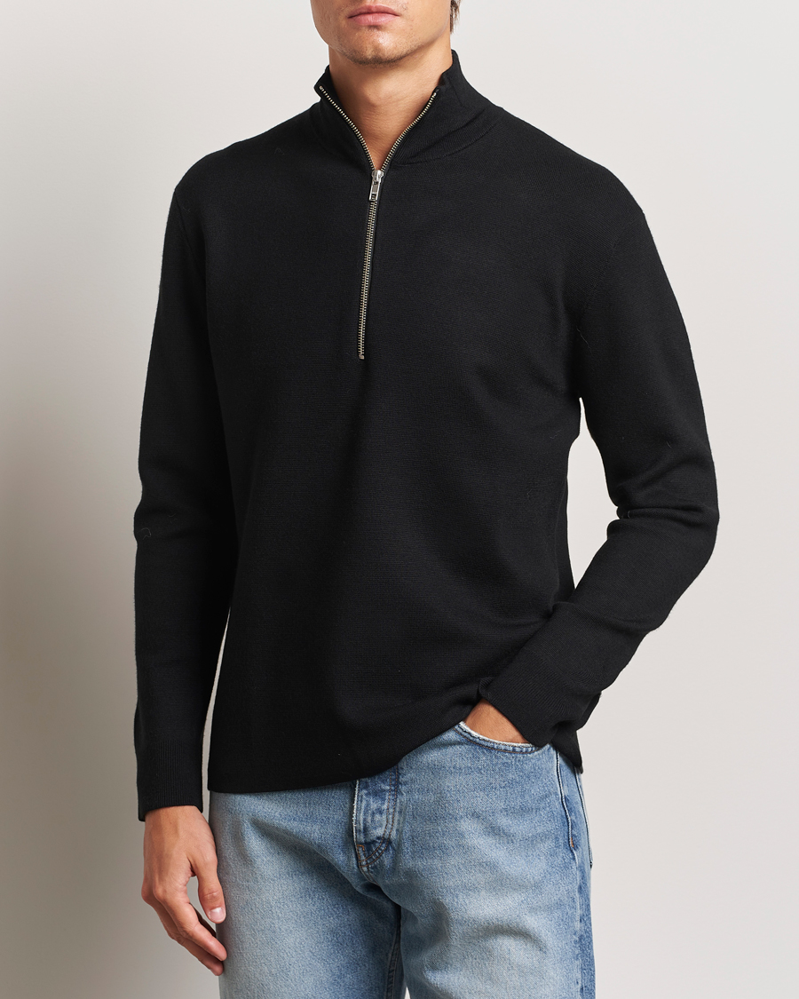 Herre |  | NN07 | Harald Cotton/Modal Half Zip Black