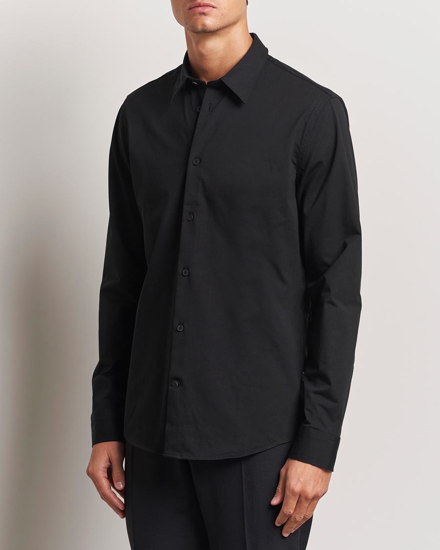 Herre |  | NN07 | Elian Mercerized Cotton Shirt Black