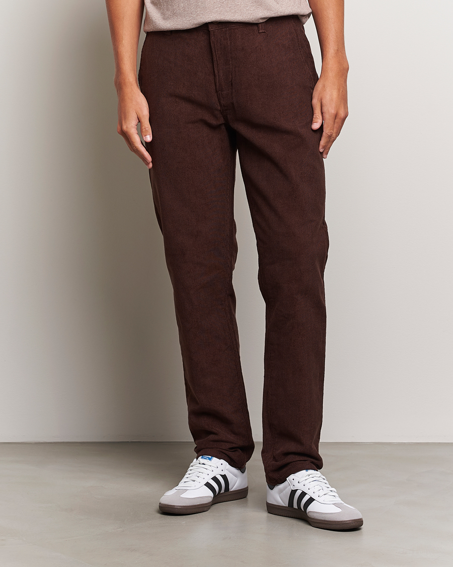 Herre | Nudie Jeans | Nudie Jeans | Easy Alvin Corduroy Pants Brown