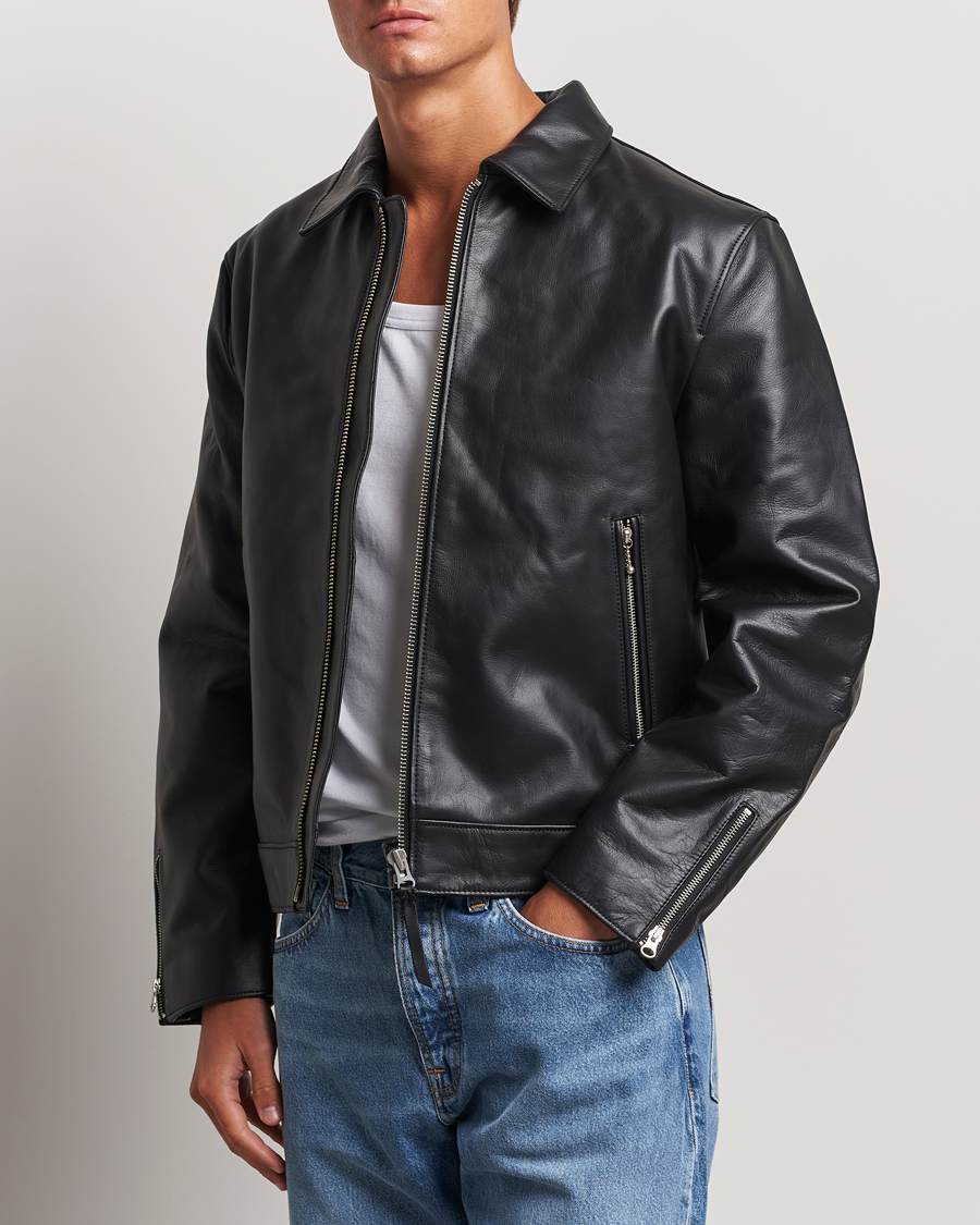 Herre | Nytt i butikken | Nudie Jeans | Eddy Rider Leather Jacket Black