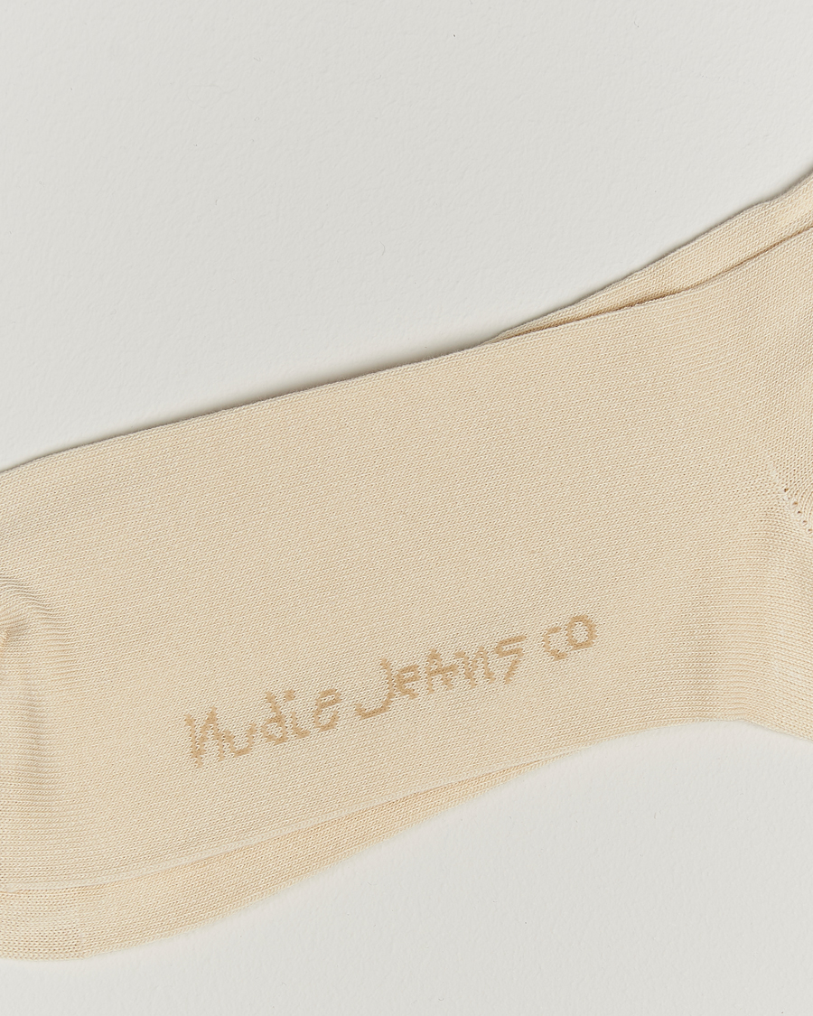 Herre |  | Nudie Jeans | Amundsson Tennis Socks Off White/Black