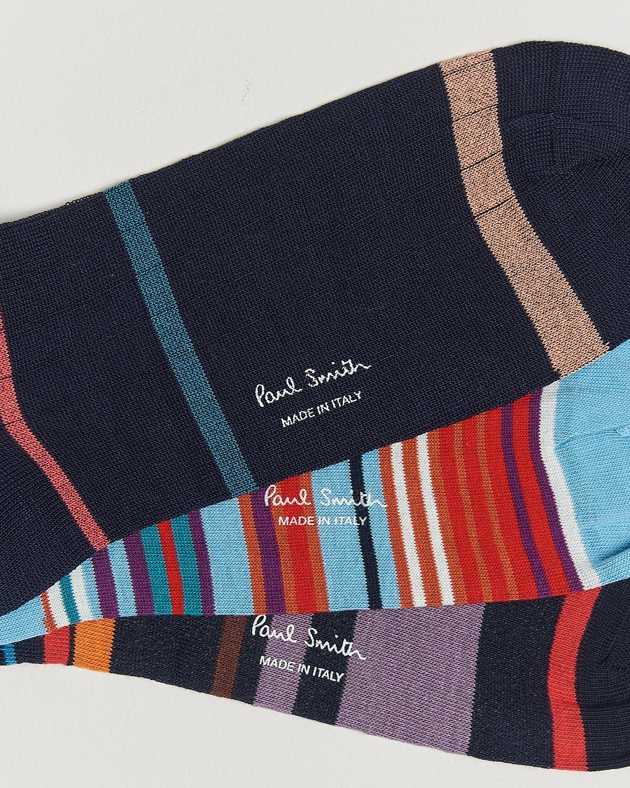 Herre |  | Paul Smith | 3-Pack Striped Socks Multi