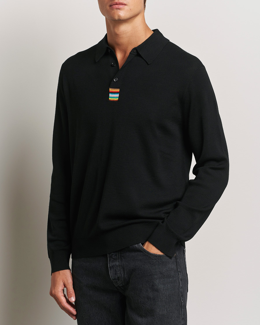 Herre |  | Paul Smith | Merino Knitted Polo Black