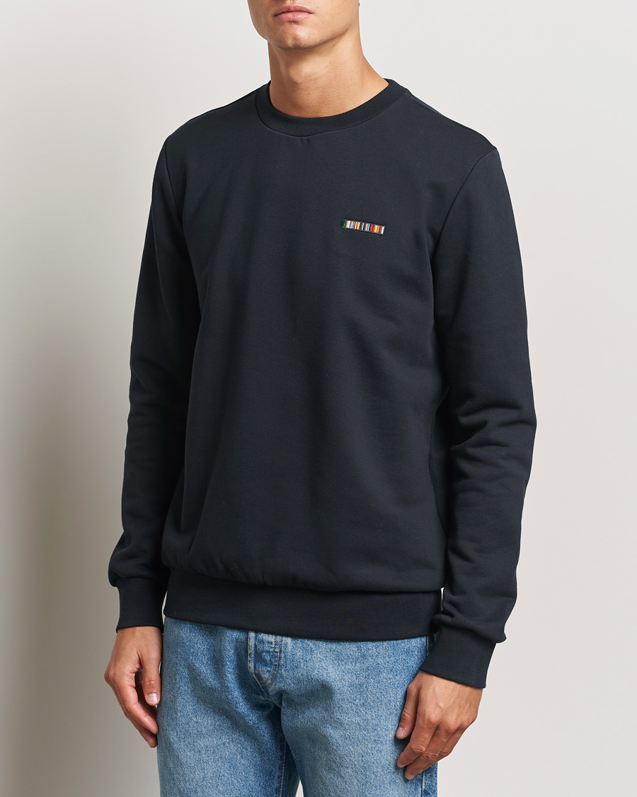 Herre |  | Paul Smith | Embroidery Crew Neck Sweatshirt Navy