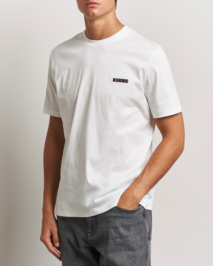 Herre |  | Paul Smith | Embroidery Crew Neck T-Shirt White