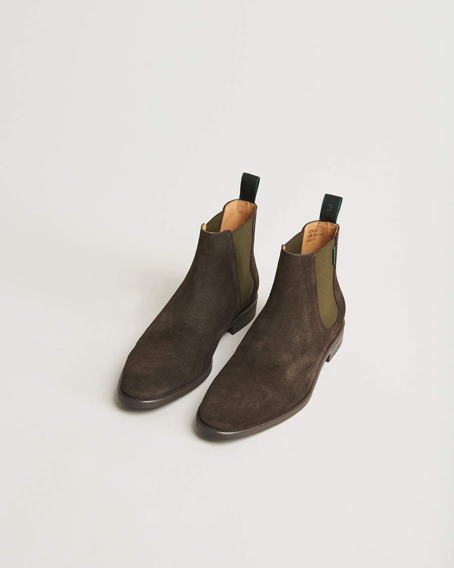 Herre |  | PS Paul Smith | Cedric Suede Chelsea Boot Dark Brown