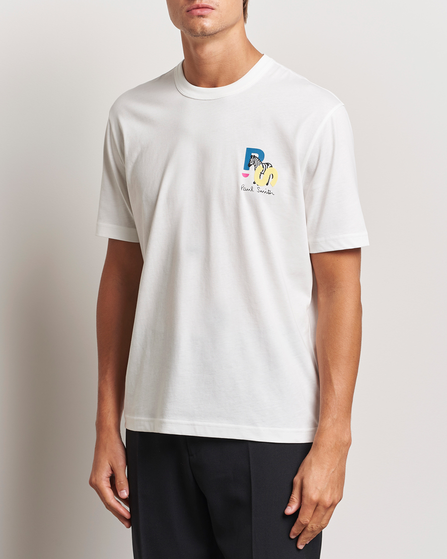 Herre |  | PS Paul Smith | PS Zebra Crew Neck T-Shirt White