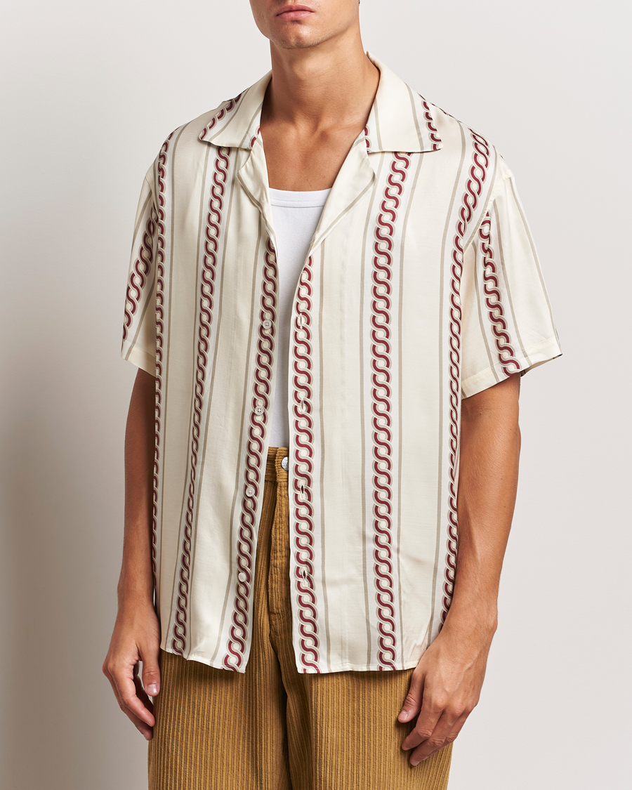 Herre | Kortermede skjorter | Drôle de Monsieur | Link Cuban Shirt Ecru