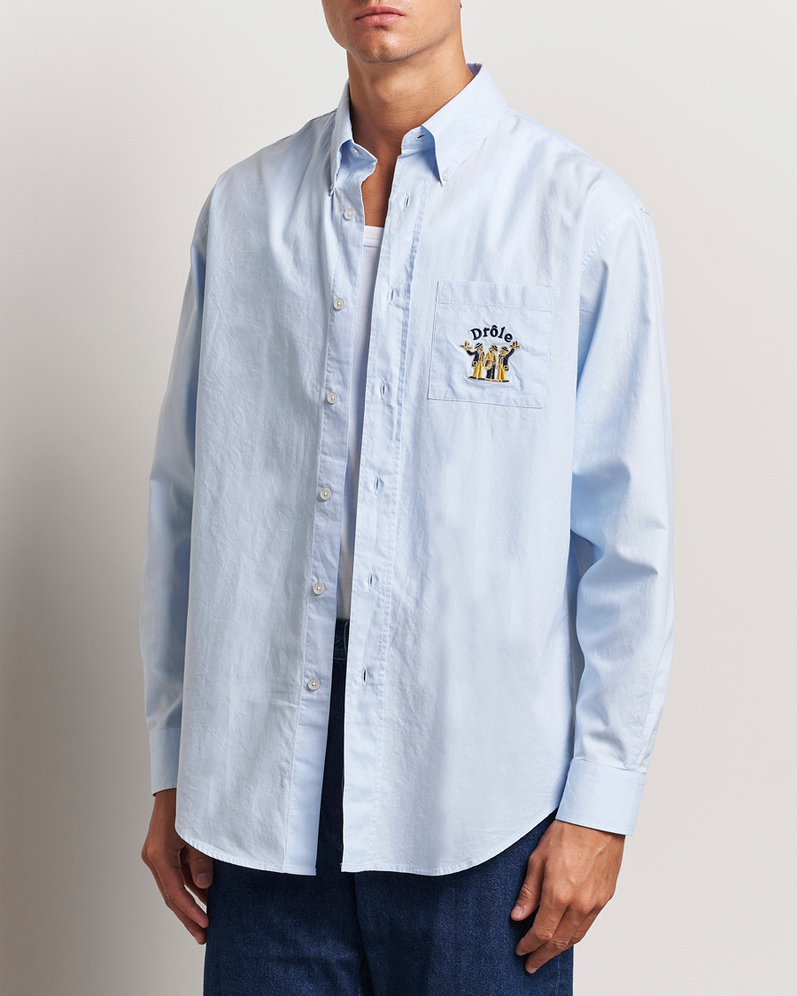 Herre | Casualskjorter | Drôle de Monsieur | Oxford Shirt Light Blue