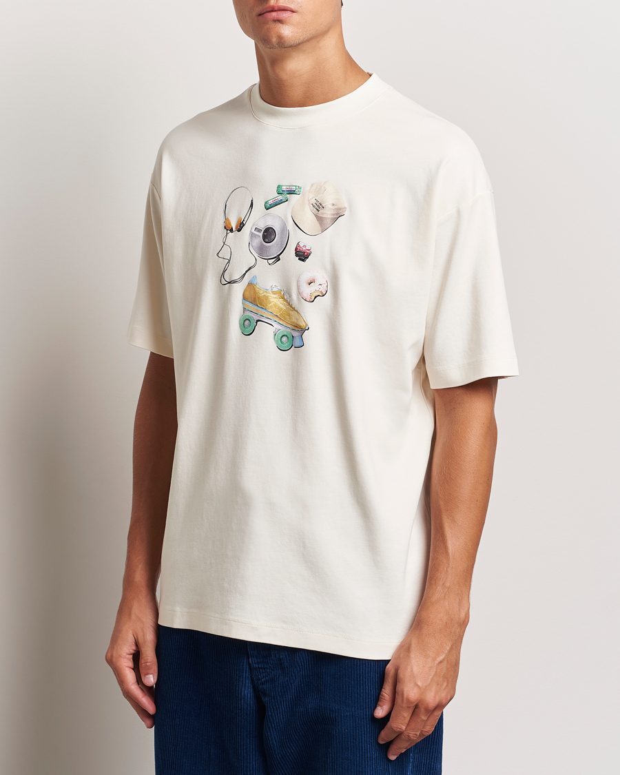 Herre |  | Drôle de Monsieur | Balade Printed T-Shirt Cream