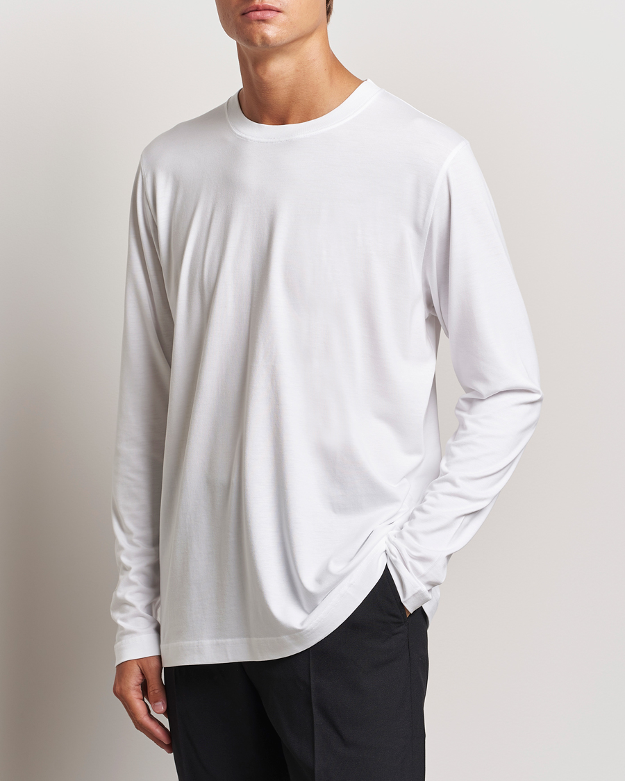 Herre |  | CDLP | Midweight Long Sleeve T-Shirt White