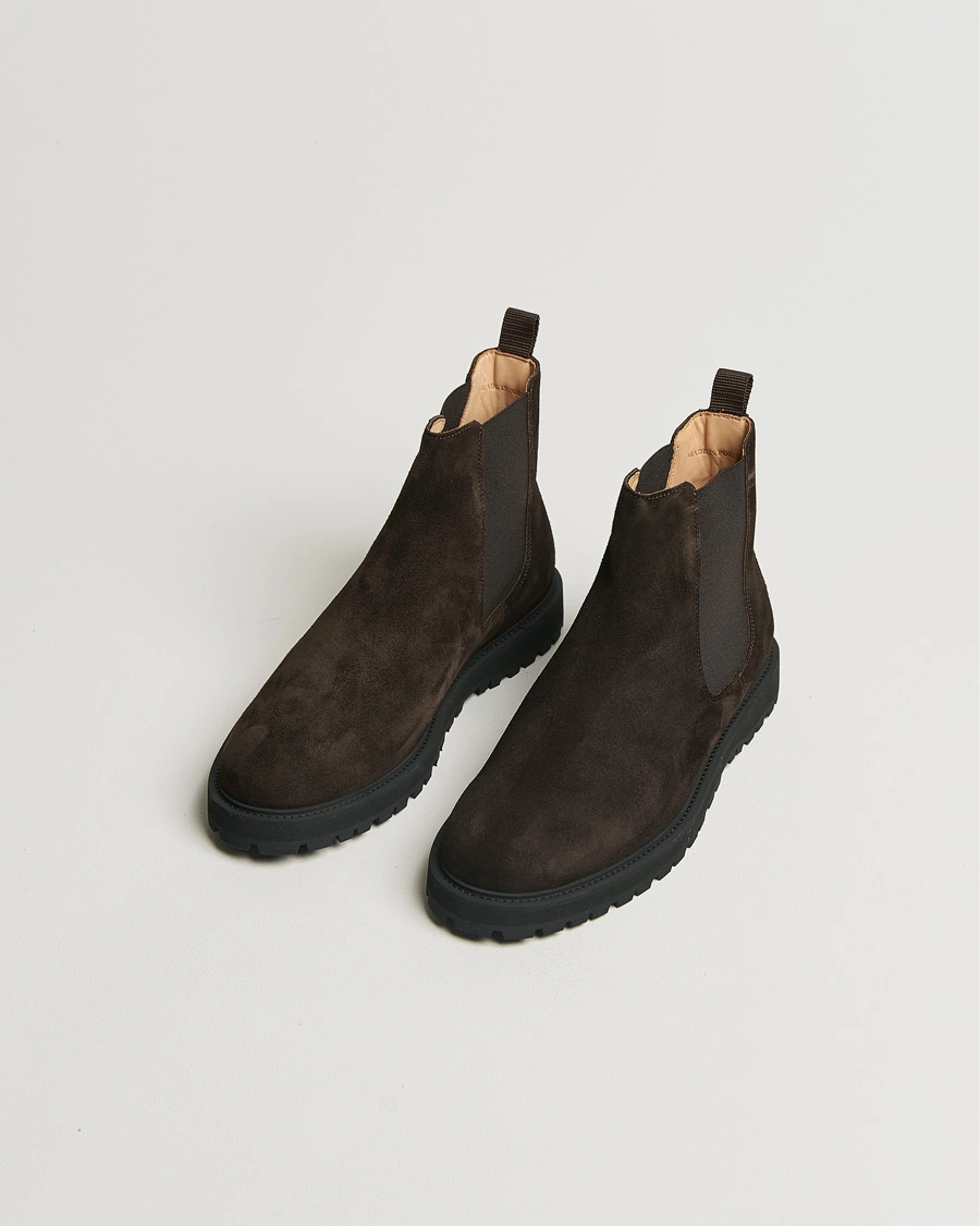 Herre | Chelsea boots | CQP | Crest Suede Chelsea Boot Dark Brown