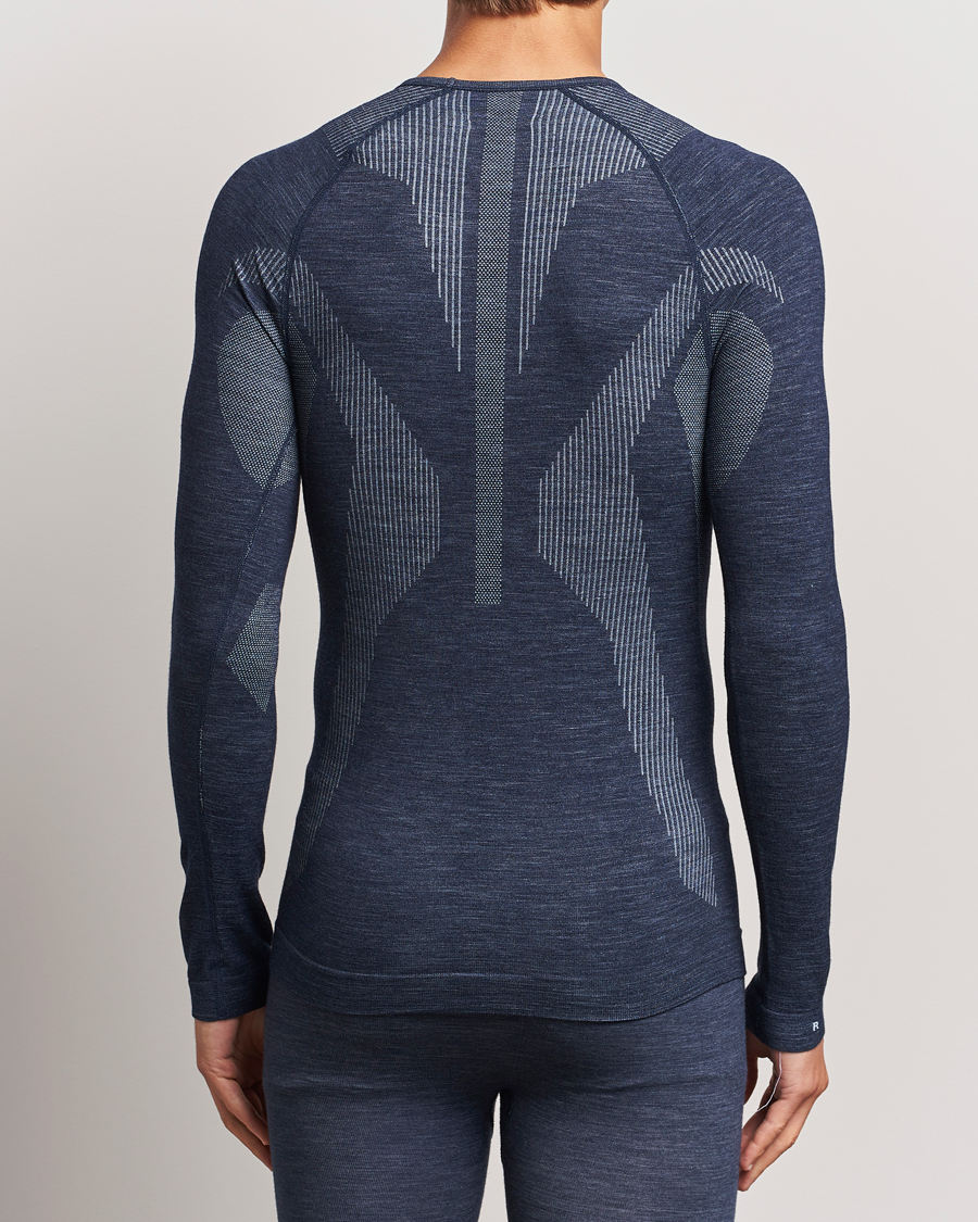 Herre | Langermede t-shirts | Falke Sport | Long Sleeve Wool Tech Shirt Space Blue