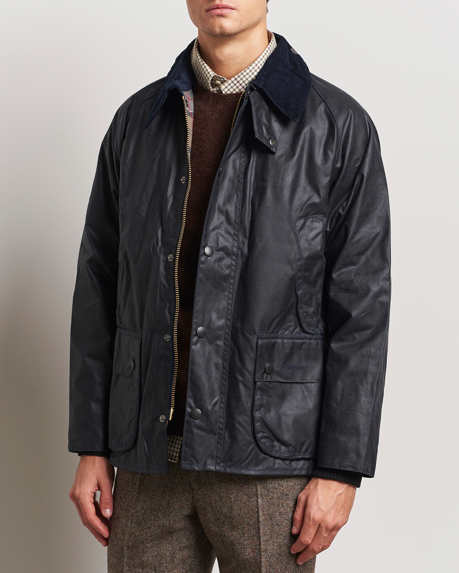 Herre |  | Barbour Lifestyle | Bedale Wax Jacket Navy