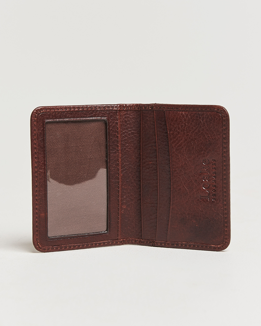 Herre |  | Loake 1880 | Fenchurch Grained Leather Card Holder Dark Brown