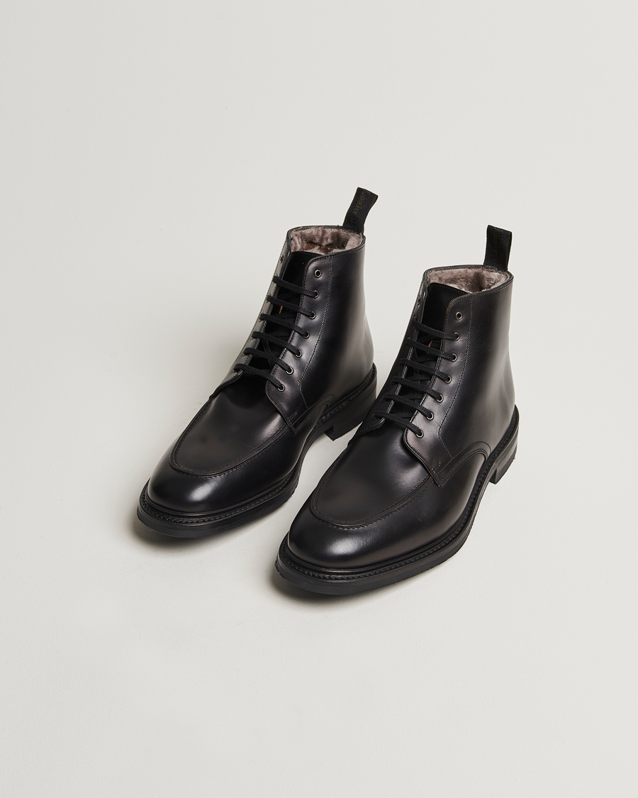 Herre |  | Loake 1880 | Gisbourne Shearling Leather Boot Black