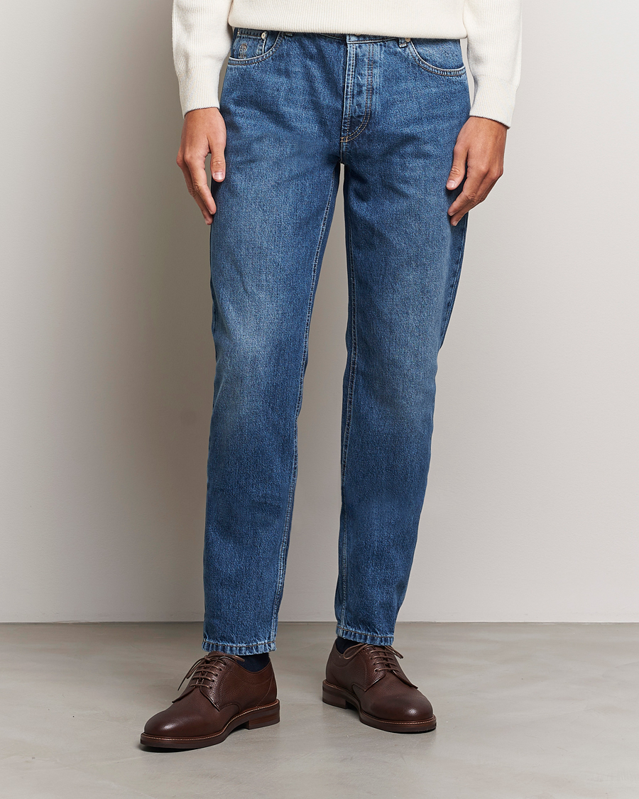 Herre |  | Brunello Cucinelli | Traditional Fit Jeans Stone Wash
