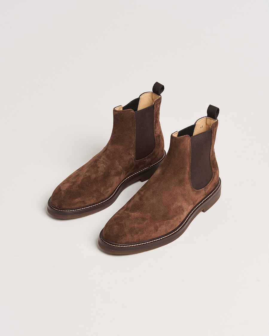 Herre | Chelsea boots | Brunello Cucinelli | Chelsea Boots Dark Brown Suede