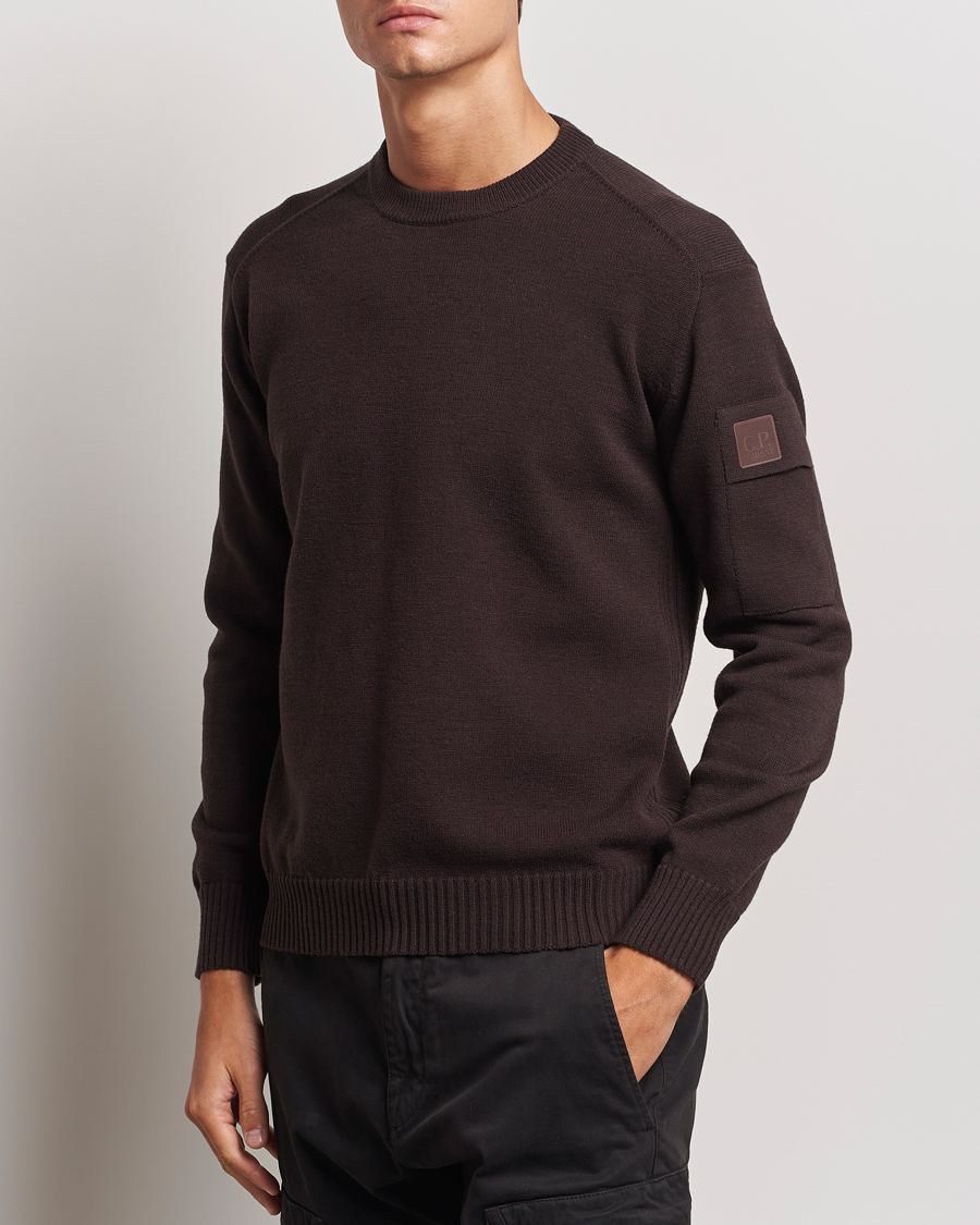 Herre | Gensere | C.P. Company | Metropolis Knitted Crew Neck Brown