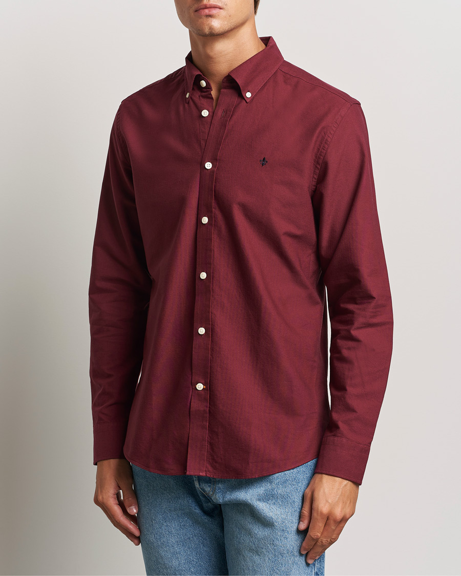 Herre |  | Morris | Douglas Oxford Shirt Wine Red