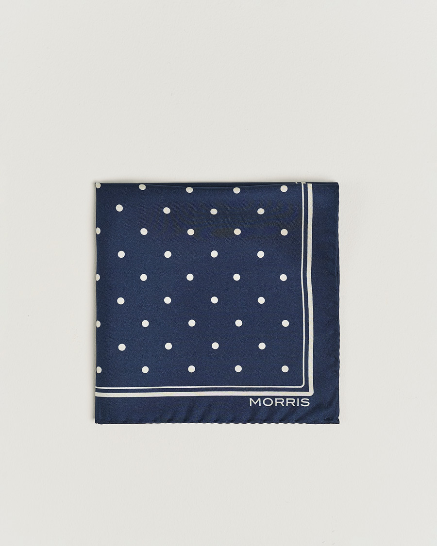 Herre |  | Morris | Dot Pocket Square Navy