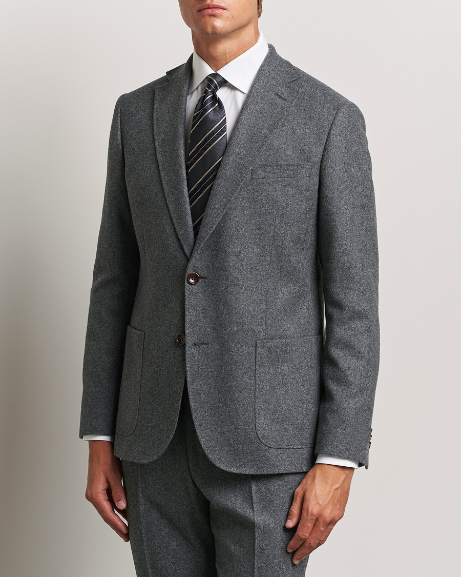 Herre |  | Morris | Flannel Wool Blazer Grey