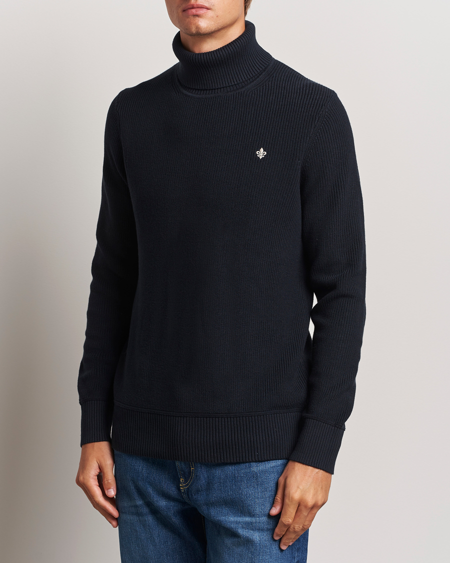 Herre | Business & Beyond - Casual | Morris | Bernard Cotton Rollneck Blue