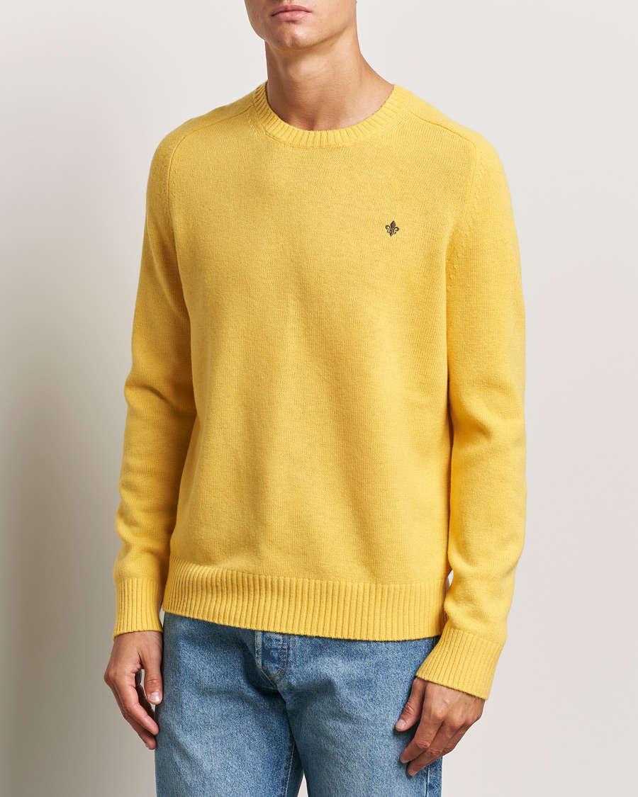 Herre |  | Morris | Hertford Merino Crew Neck Yellow