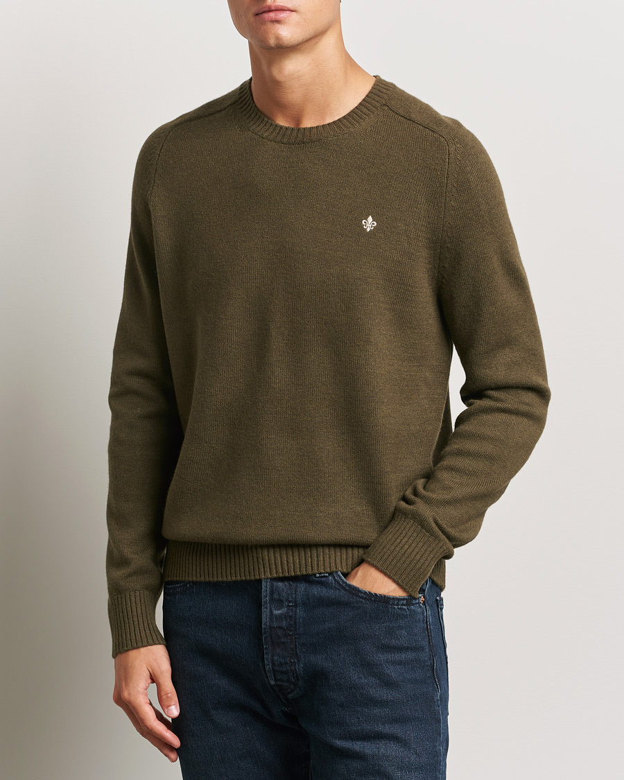 Herre |  | Morris | Hertford Merino Crew Neck Olive