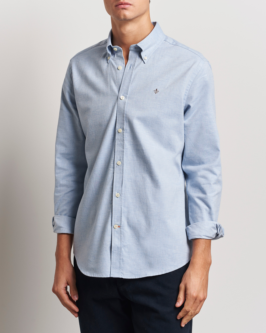 Herre |  | Morris | Watts Flannel Shirt Light Blue