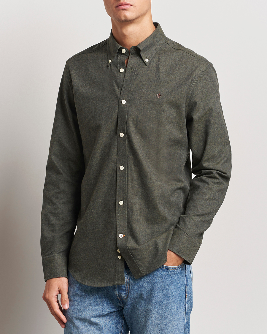 Herre |  | Morris | Watts Flannel Shirt Olive