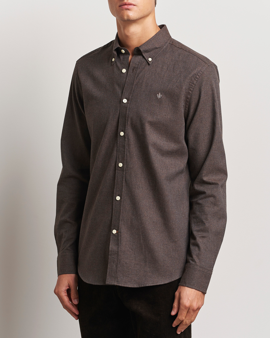 Herre |  | Morris | Watts Flannel Shirt Brown