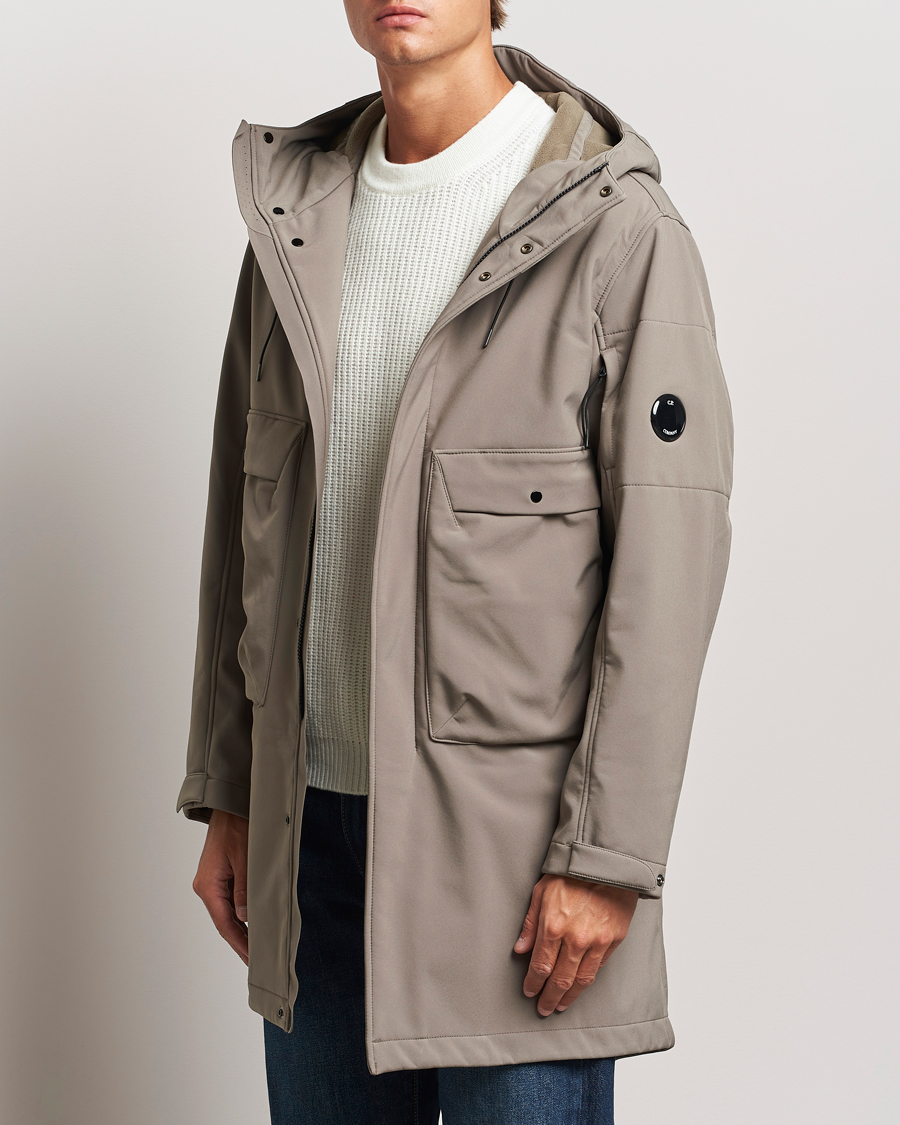 Herre | C.P. Company | C.P. Company | CP Shell Long Hooded Jacket Mud Green