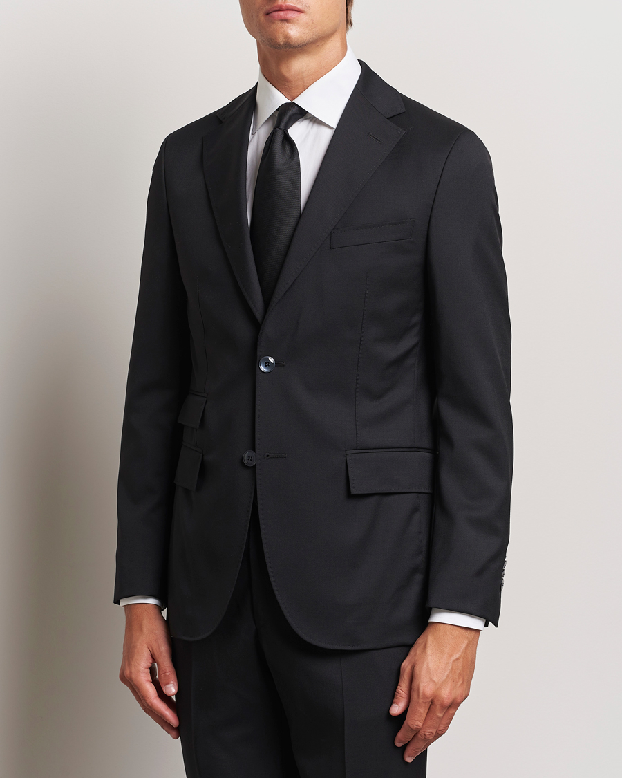 Herre | Business & Beyond - Formal | Morris Heritage | Prestige Wool Suit Blazer Black