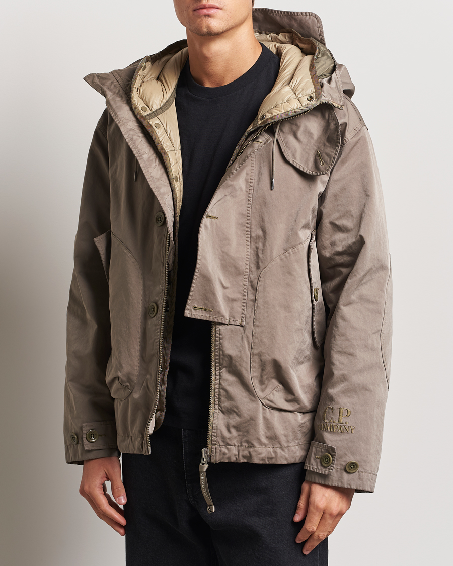 Herre |  | C.P. Company | Micro Kei Padded Jacket Dark Taupe