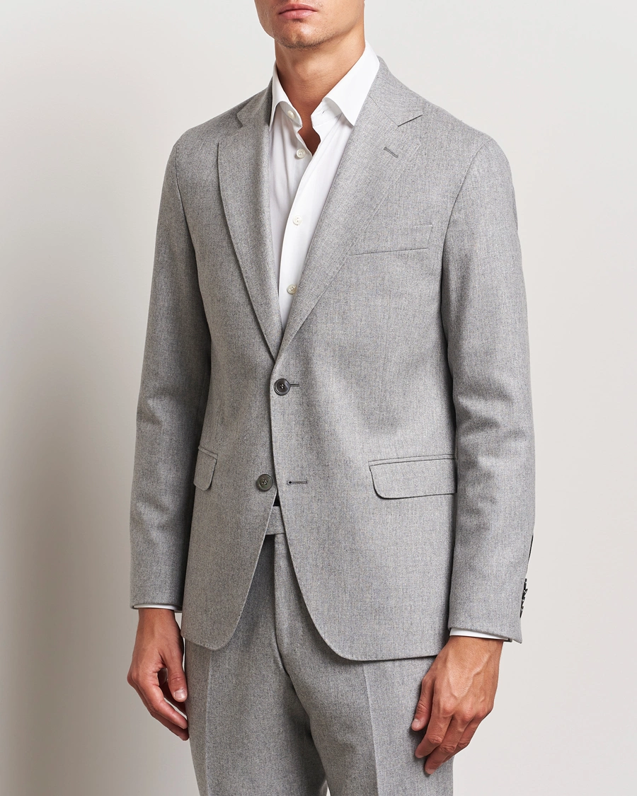 Herre | Business & Beyond - Formal | Oscar Jacobson | Fogerty Flannel Blazer Light Grey