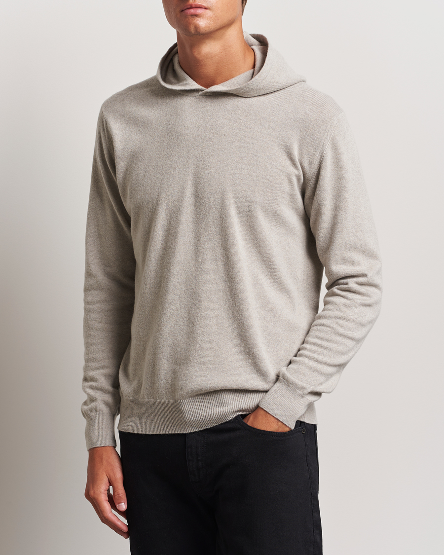 Herre |  | Oscar Jacobson | Pascal Wool/Cashmere Hoodie Beige