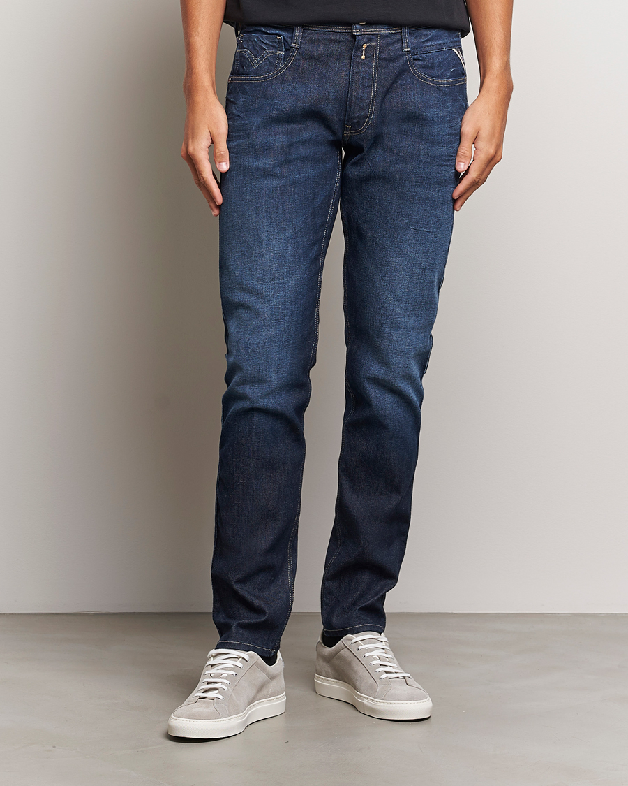 Herre | Jeans | Replay | Anbass Super Stretch Bio Jeans Dark Blue