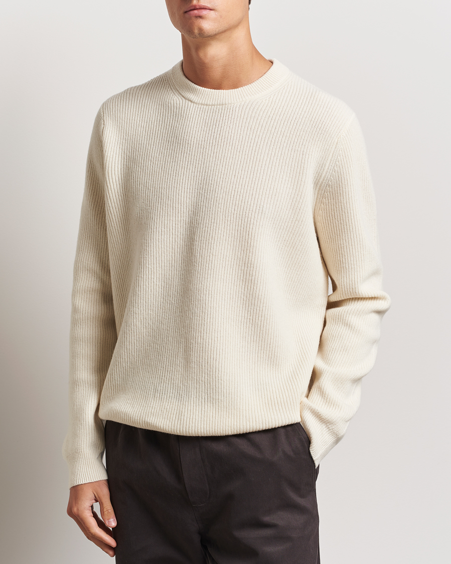 Herre |  | Samsøe Samsøe | Isaks Knitted Crew Neck Clear Cream