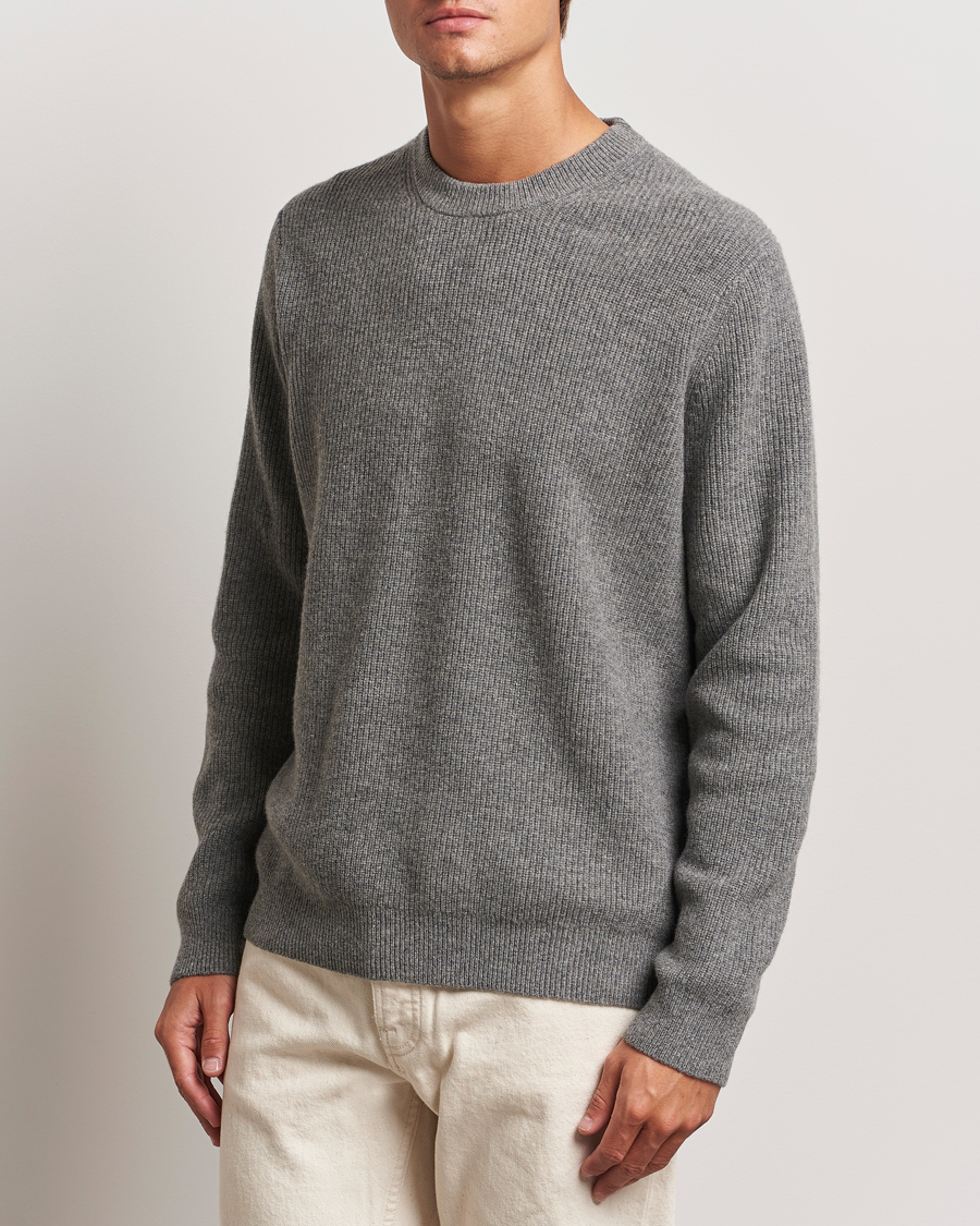 Herre |  | Samsøe Samsøe | Isaks Knitted Crew Neck Dark Grey Melange